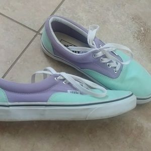 Pastel colored vans.
